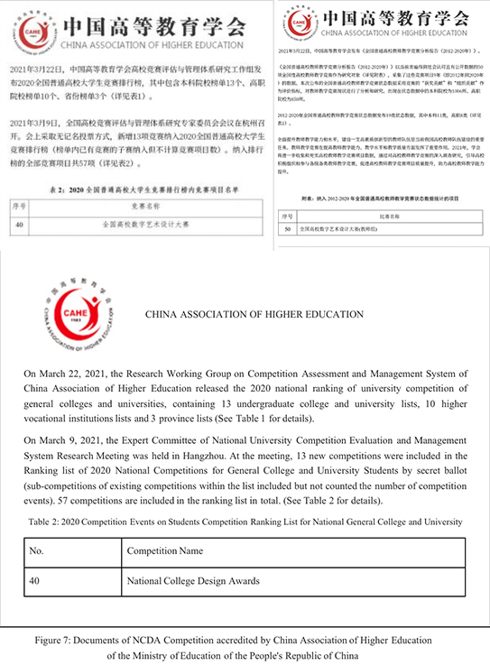 教育部中国高等教育学会认定NCDA大赛的文件